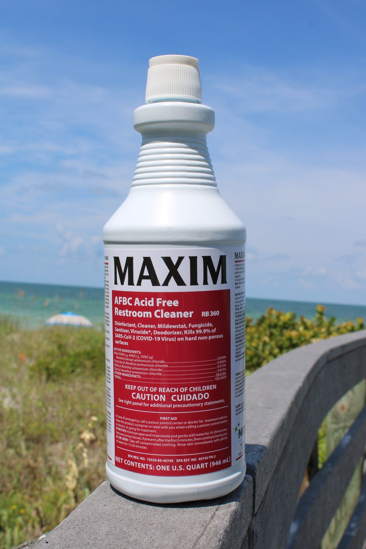 Maxim AFBC Acid Free Restroom Cleaner 12/1 Quart