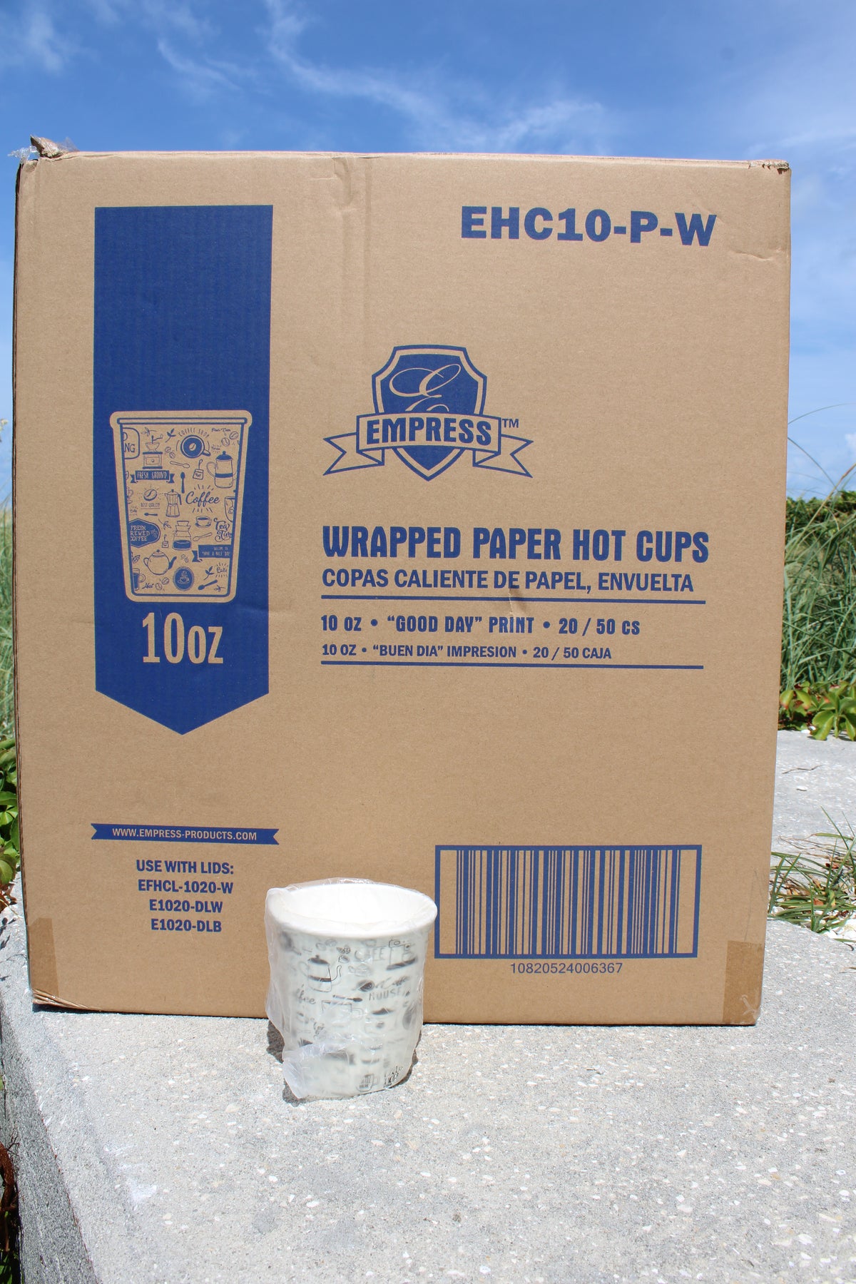 10 oz Hot Wrapped Cup  1000/case