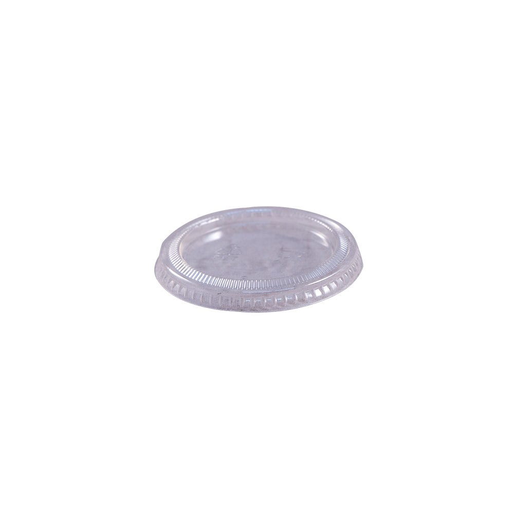 Plastic Portion Cup Lid Clear 1 oz.  2500 / cs