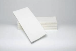 Dinner Napkin 17" X 17" 1/4 Fold 1Ply White 12 / 250 Case (1 Case)