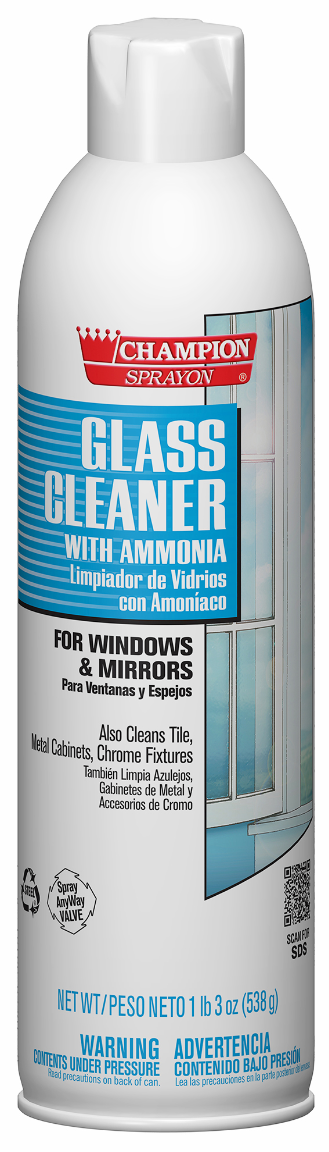 Chase Products Aerosol Glass Cleaner w/ ammonia 12/19oz