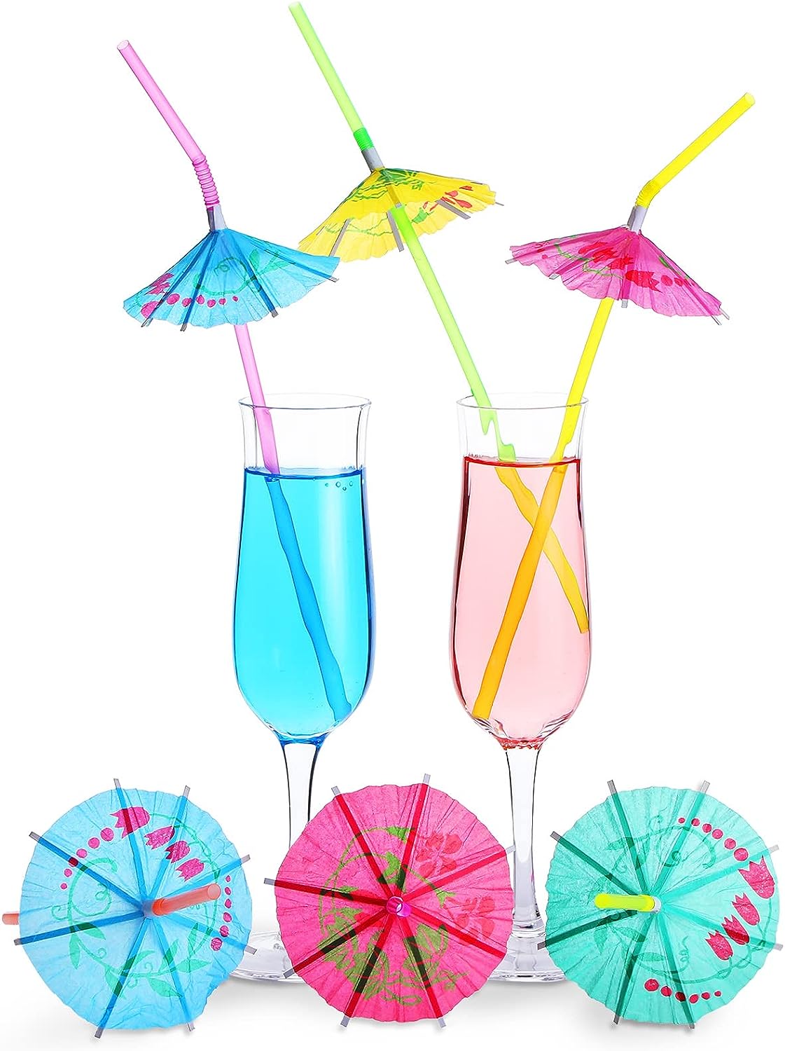 Umbrella Straws Drinking Straws 300 / Case (1 Case)