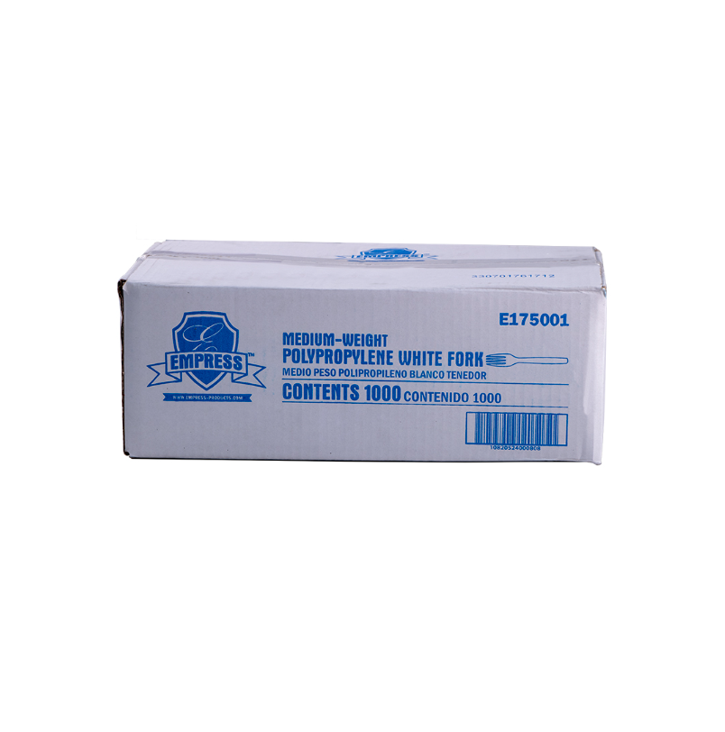 Medium Weight Fork Polypro White Dense Pack 1000 / Case