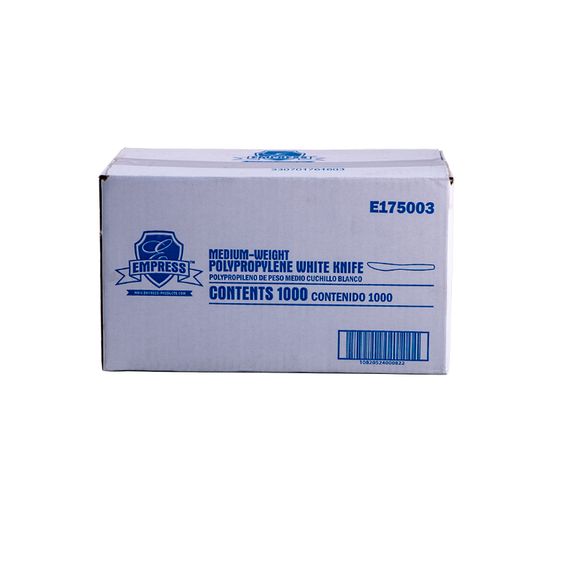 Medium Weight Knife Polypro White Dense Pack 1000 / Case