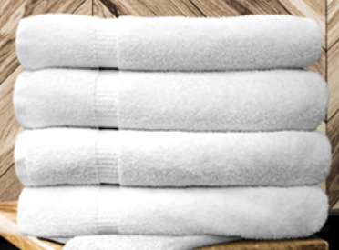 Oxford Bellezza Towel Collection White 100% Ringspun Cotton Dobby Border & Dobby Hemmed (3-25 DZ  / Case)