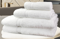 Load image into Gallery viewer, Oxford Forza Towel Collection White 86% Ringspun Cotton/ 14% Polyester; 100% Cotton Ringspun Loops W/ Dobby Border (3-25 DZ  / Case)
