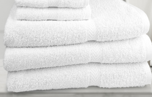 Oxford Gold Dobby Towel Collection White 86% Cotton / 14% Polyester with 100% Cotton Loops W/ Dobby Border (2-25 DZ  / Case)