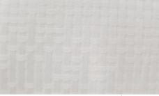 Bed Topper: Jacquard Basket Weave White 100% Polyester White Jacquard - 200 GSM (12 / Case)