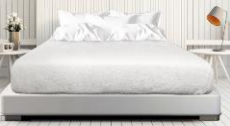 Bed Topper : Jacquard Wave Design White 100% Polyester White Jacquard Wave Weave -(6/ Case)