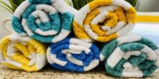 Oxford 2x2 Cabana Pool Towels Collection 100% 2 Ply Ringspun Cotton Yarn Vat Dyed 2x2 Cabana (2-3 DZ  / Case)