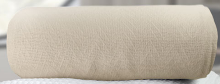 Oxford Herringbone Blankets 100% Cotton Hotel Thermal Blankets (12  / Case)