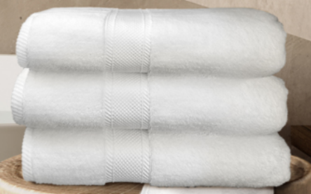 Oxford Miasma Towel Collection White 100% Zero Twist Miasma Cotton Dobby Border & Dobby Hemmed (2-25 DZ / Case)