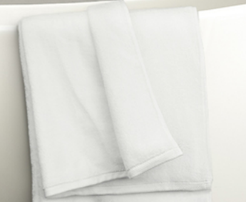 Oxford Platinum Towel Collection White 100% Ringspun Cotton 	Dobby Twill Edge Hemmed (2-25 DZ  / Case)