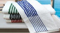 Load image into Gallery viewer, Oxford Super Gym Towels 86% Cotton/ 14% Polyester Ribbed Towels with 100% Ringspun Loops &amp; Yarn Dyed Pin Stripe Broad band Plain Cam Border 4&quot; (5 DZ / Case)
