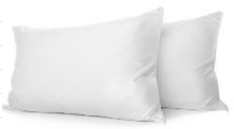 Zipper Pillow Protector Waterproof White 100% Polyester Waterproof Microfiber Pillow Protector with Zipper (144 / Case)